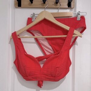 NWT Cupshe 2 Piece Swimsuit w D/DD Support Top